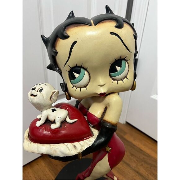 Betty Boop Vintage Rare Statue/Sculpture With Pudgy - Picture 3 of 16
